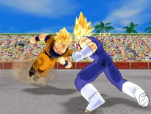 Goku y Vegeta se baten en duelo