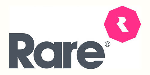 Nuevo Logo Rare octógono rosa